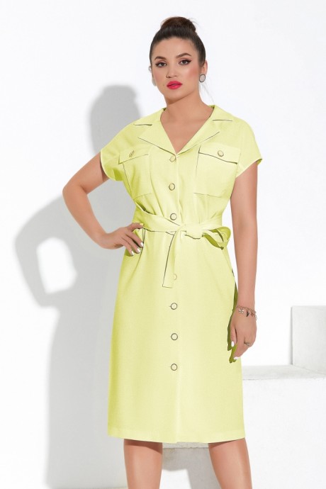 Платье Lissana 4347 лимонное безе размер 50-54 #2
