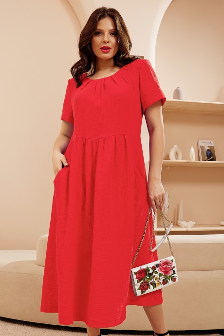 Платье Lissana 4651 красный размер 54-58 #2