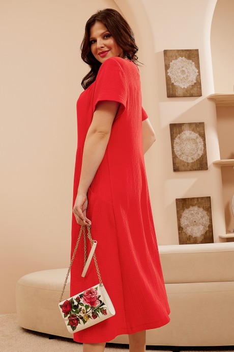 Платье Lissana 4651 красный размер 54-58 #5