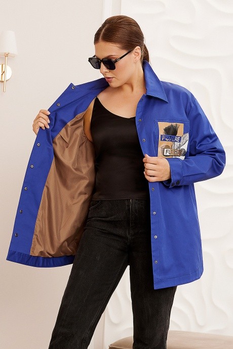 Жакет (пиджак) Lissana 4761 индиго размер 50-54 #3