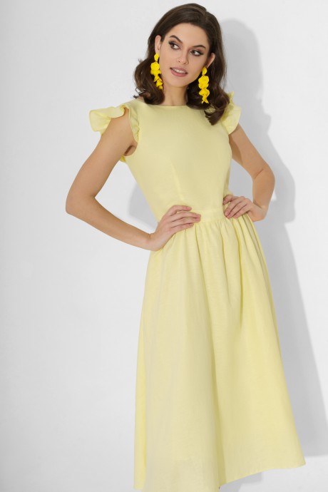 Платье ЮРС 23-126-1 желтый размер 42-52 #2