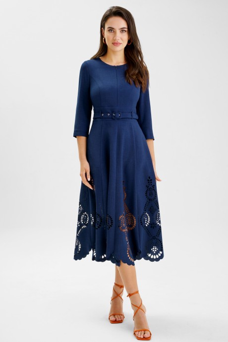 Платье ЮРС 24-352-1 Темно-синий размер 42-52 #1