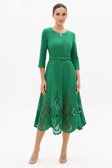 Платье ЮРС 24-352-2 Зеленый #1
