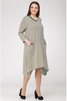 Платье Ладис Лайн 907 серо-бежевый #1