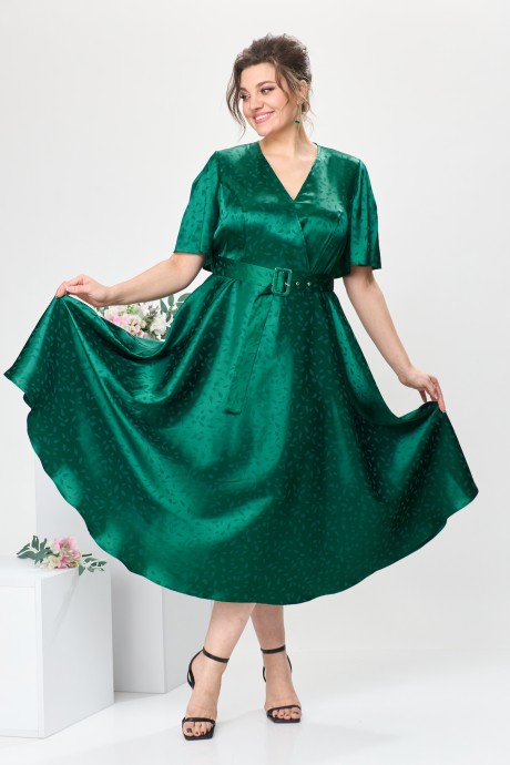 Платье Romanovich Style 1-2649 Изумрудный размер 52-56 #3