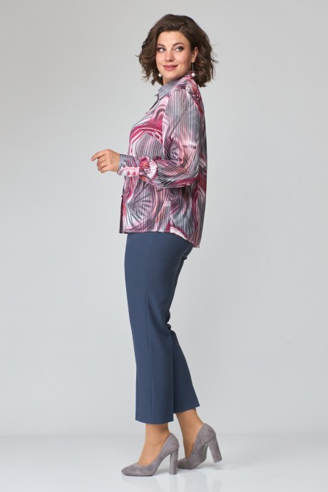 Блузка Anastasia Mak 1116 серо-розовый размер 50-60 #6