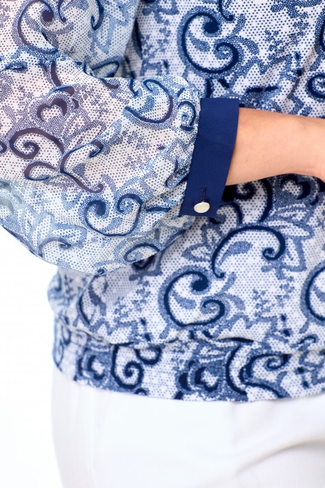 Блузка Abbi 4033 -3 светло-синий размер 54-62 #7