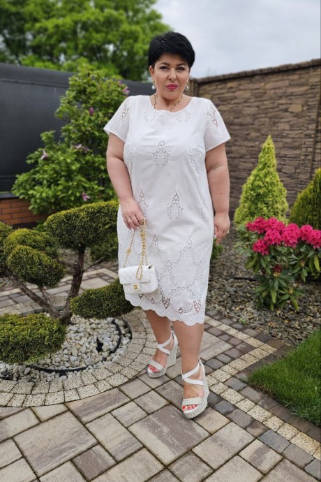 Платье Vittoria Queen 21253/1 белый размер 50-60 #4