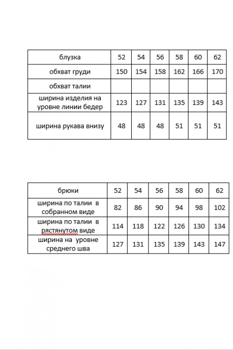 Костюм/комплект Vittoria Queen 24113 двойка мультиколор+мята размер 52-62 #8