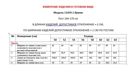 Брюки LeNata 11459 -1 темно-синий размер 50-64 #3