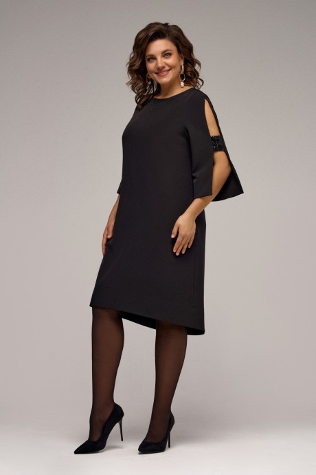 Платье IVA 1446 черный размер 50-60 #1