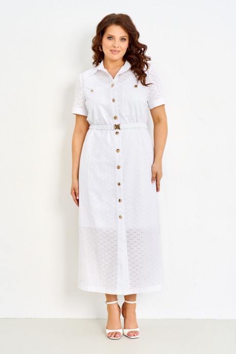 Платье IVA 1599 белый размер 50-60 #1