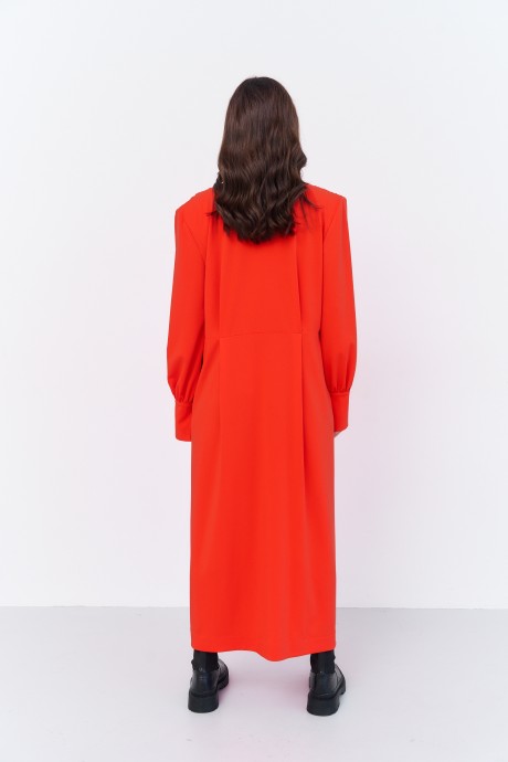 Платье FLAIM 1015 оранжевый размер 42-52 #6