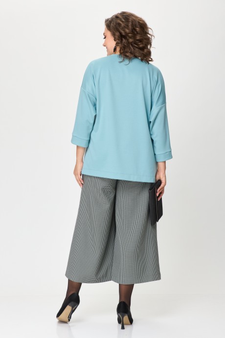 Костюм/комплект Michel Chic 1362 /1 голубой,клетка размер 48-64 #4