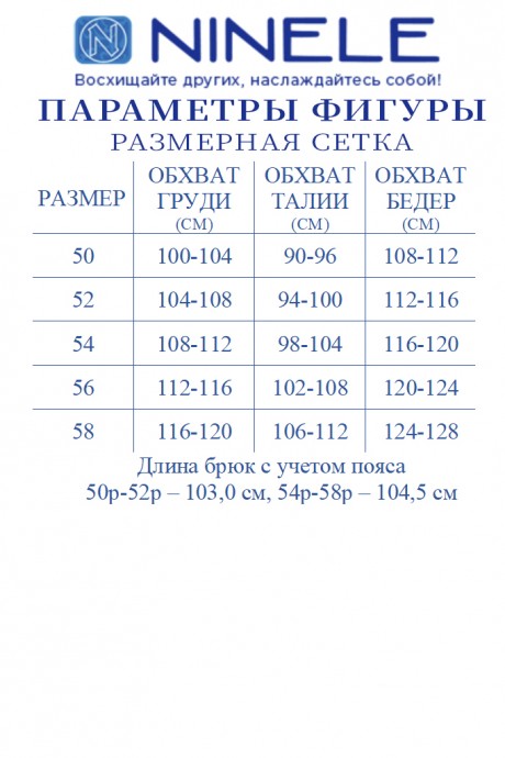 Костюм/комплект NINELE (Нинель Шик ) 7416 тройка синий размер 50-58 #8