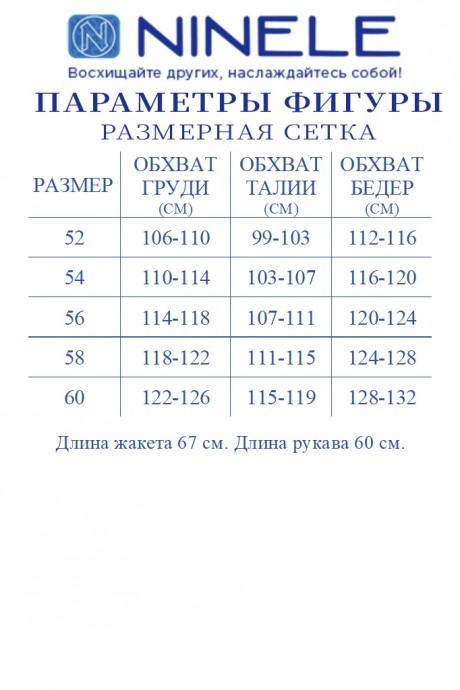 Жакет (пиджак) NINELE (Нинель Шик ) 5978 гусиная лапка размер 52-62 #7