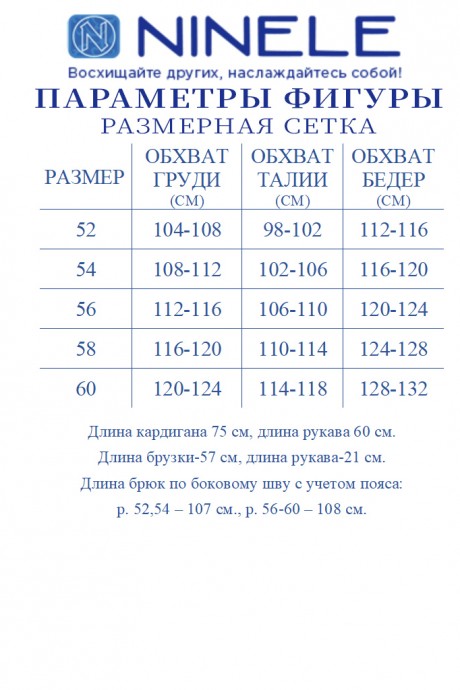 Костюм/комплект NINELE (Нинель Шик ) 6033 тройка черный размер 52-60 #10