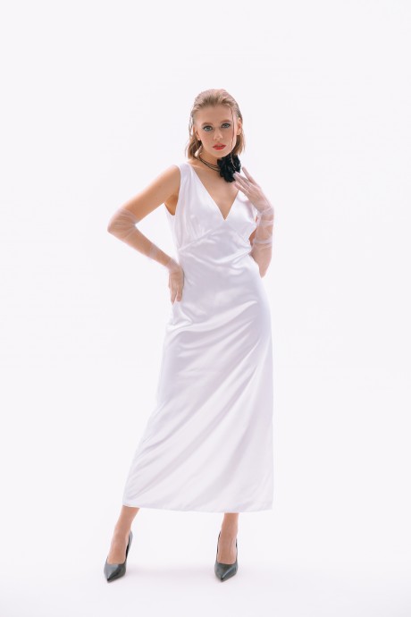 Вечернее платье NikVa н410-1 молоко размер 42-56 #1