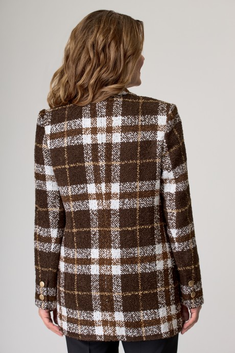Жакет (пиджак) Дали 3536 коричневый размер 44-56 #3