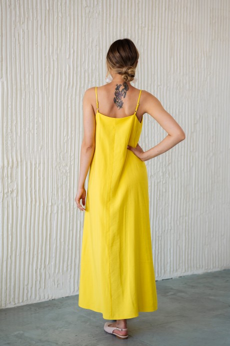 Платье Ликвидация Ivera Collection 1122 жёлтый размер 48 #4