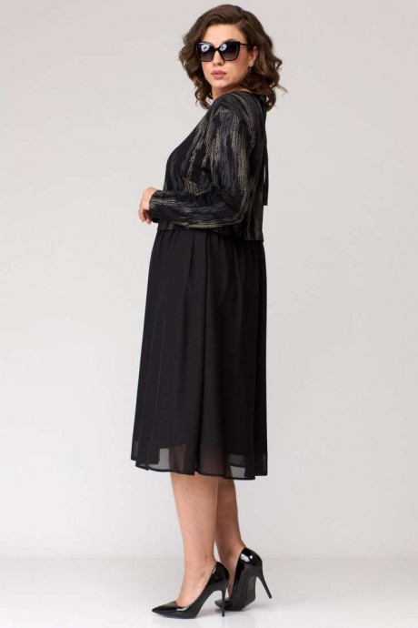 Платье Ликвидация EVA GRANT 7084.2 черный размер 54 #3