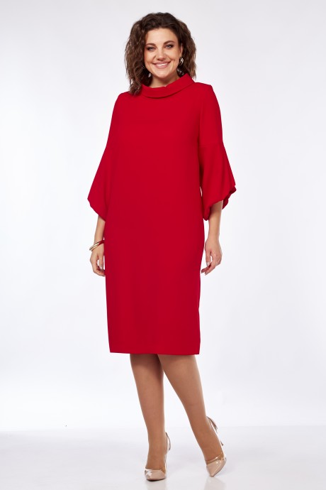 Вечернее платье Ликвидация Vilena Fashion 933 красный размер 50 #1