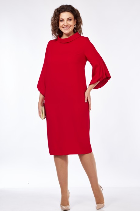 Вечернее платье Ликвидация Vilena Fashion 933 красный размер 50 #2