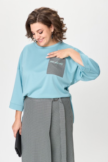 Костюм/комплект Ликвидация Michel Chic 1362 /1 голубой,клетка размер 54 #6