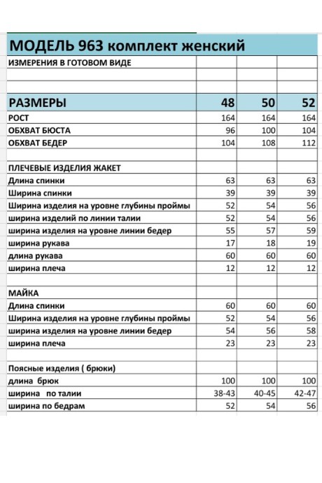 Костюм/комплект Bagira 963 серый, белый размер 48-52 #5