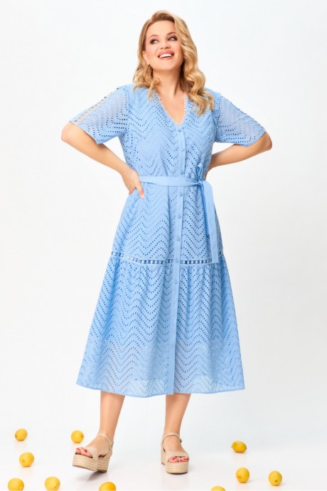 Платье Laikony L-971 голубой размер 50-58 #3