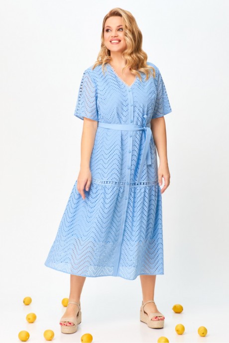 Платье Laikony L-971 голубой размер 50-58 #4