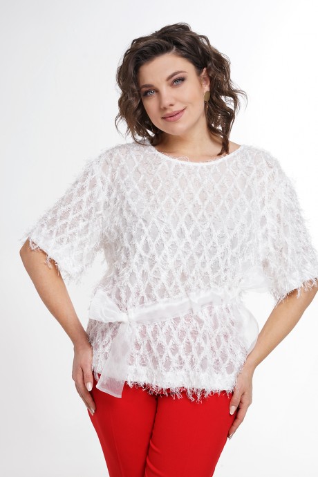Костюм/комплект ALANI COLLECTION 2335 двойка красный, белый размер 46-56 #5