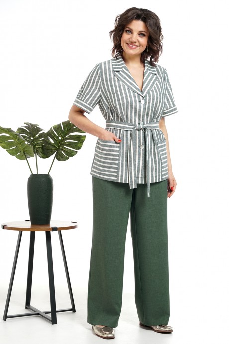 Костюм/комплект ALANI COLLECTION 2315 двойка зеленый размер 54-60 #2