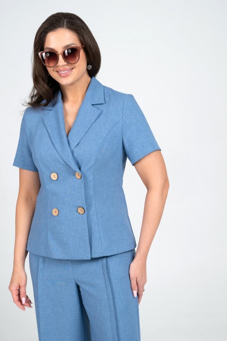 Костюм/комплект ALANI COLLECTION 2344 двойка голубой размер 44-52 #4
