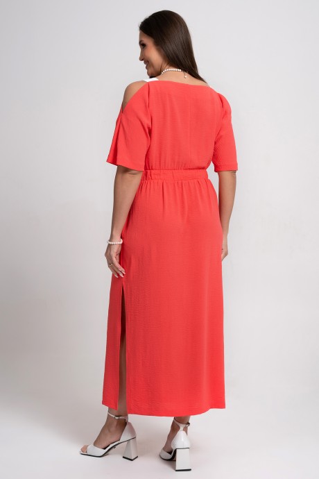 Платье ALANI COLLECTION 2356 коралл размер 44-52 #8