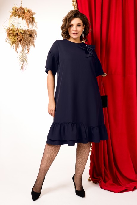 Вечернее платье AGATTI 5238-1 темно-синий размер 50-60 #1