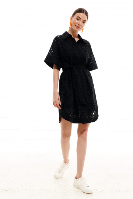 Платье ELLETTO LIFE 1021 черный размер 42-48 #3