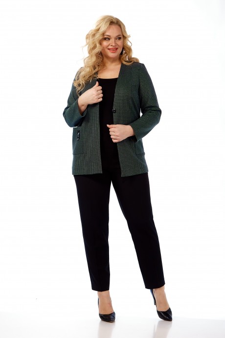 Жакет (пиджак) Sovita 876 зеленый, черный размер 52-64 #4