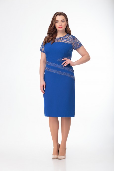 Вечернее платье Anelli 215 синий размер 50-54 #2