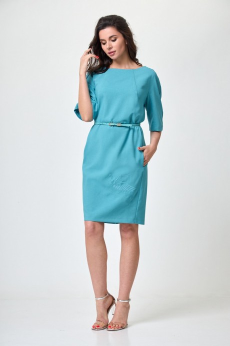 Платье Anelli 351 светло-голубой размер 50-60 #2