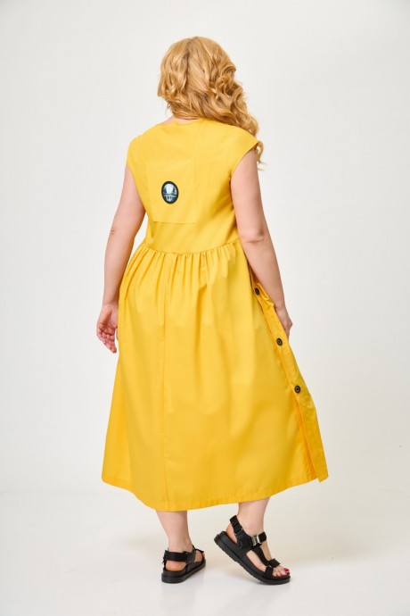 Платье Anelli 1059 желтый размер 46-58 #5