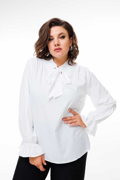 Блузка Anelli 1323 белый размер 48-58 #1