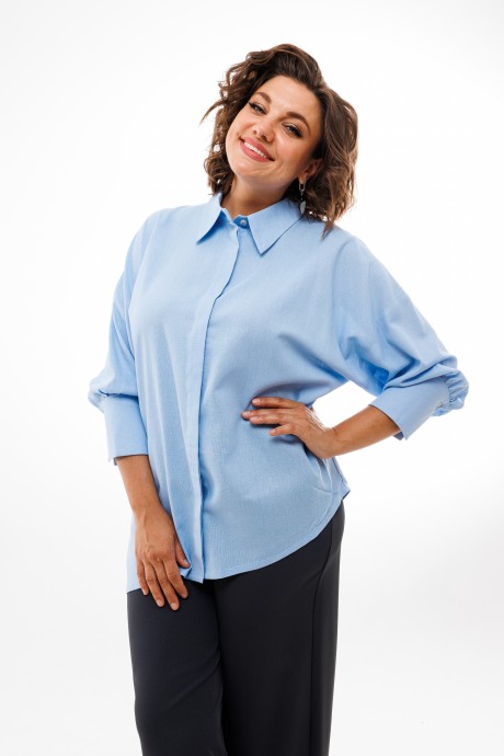 Рубашка Anelli 1222 голубой размер 48-54 #1