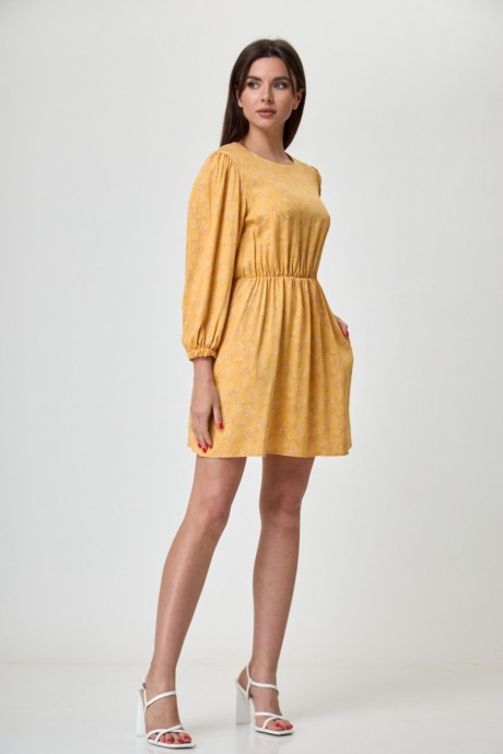 Платье Anelli 1353 желтый размер 42-52 #4