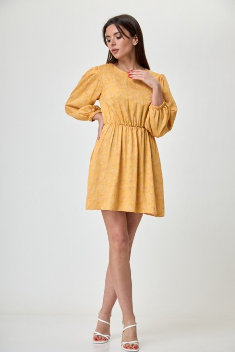 Платье Anelli 1353 желтый размер 42-52 #5
