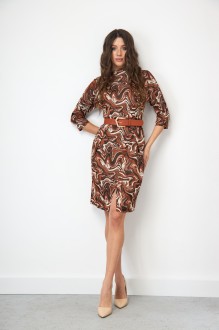 Платье Ларс Стиль 728/1 коричневый #1