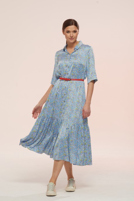 Платье Ларс Стиль М.705 голубой размер 46-54 #1