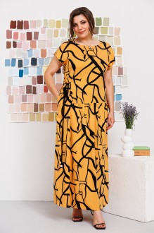 Платье Danaida 2230 оранжево-черный #1
