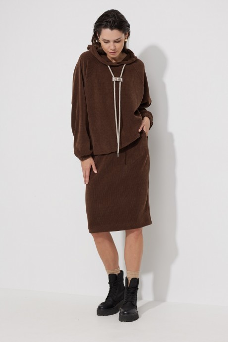 Худи MG Wear 2177 коричневый размер 42-52 #3