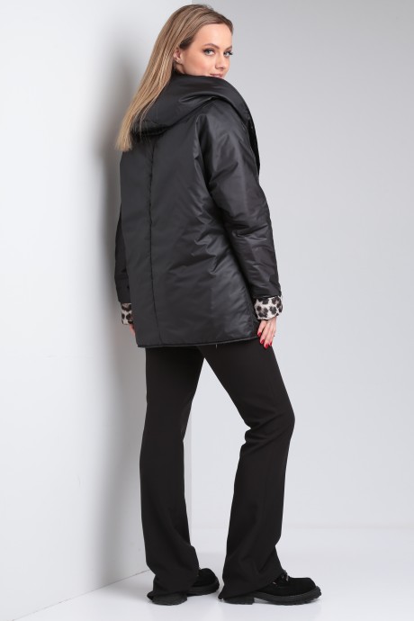 Куртка MODEMA М.3048 черный, леопард размер 50-60 #9